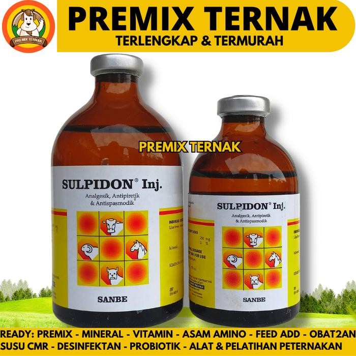 Sulpidon 100Ml & Sulpidon 50Ml Sanbe Obat Pereda Sakit Hewan Sapi -Gratisongkir