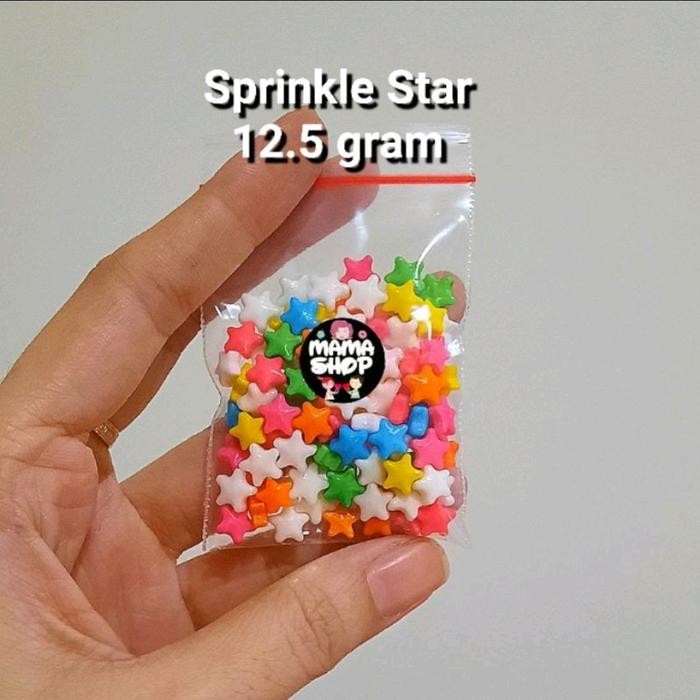 

SPRINKLE TRIMIT STAR BINTANG CANDY MIX CONFETTY CAKE EDIBLE RASA MANIS