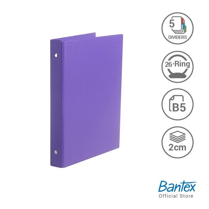 

BUKU BINDER NOTE B5 BANTEX 1326 WARNA LILAC KODE 346