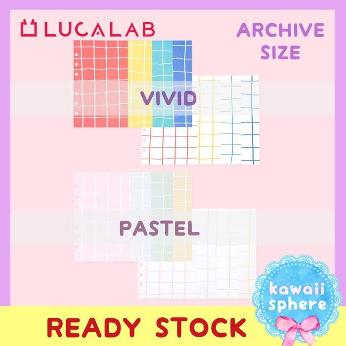 

LUCALAB ARCHIVE REFILL TILE NOTE SKETCH INSERT RING BINDER 6-HOLES KODE 356