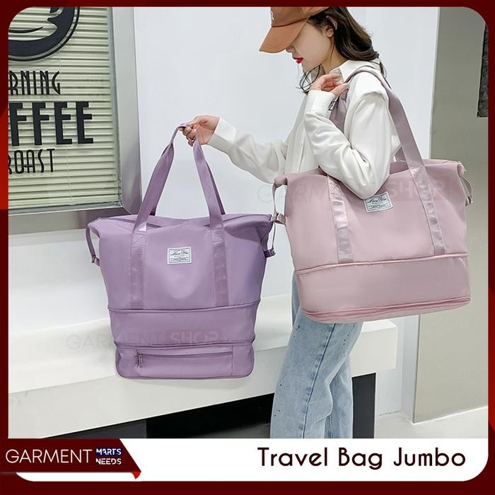 Tas Travel Jinjing Besar Gym Travel Bag Jumbo Anti Air Wateroof Import Cocok untuk Baju pakaian