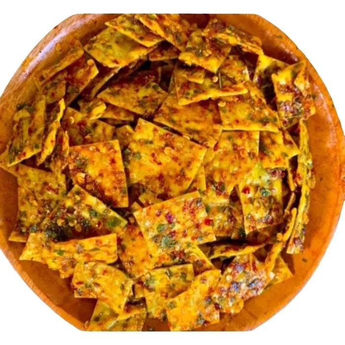 

500 Gram Pangsit Sultan Pedas Daun Jeruk Jagung Keripik Food Bbq Snacks Kripik