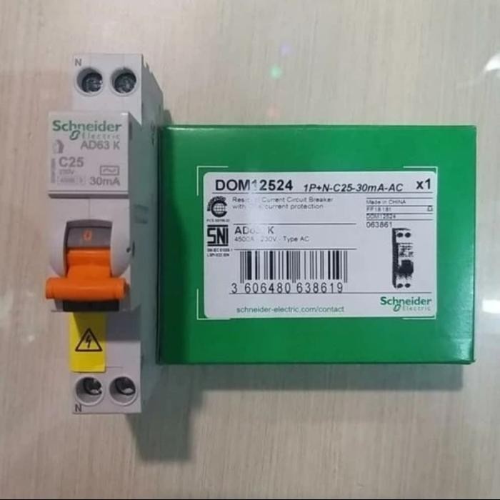 Elcb/Rccb 1P 25A 30Ma Schneider