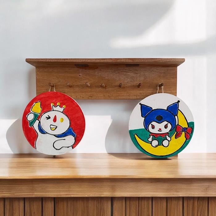 Lukis Gipsum Edukatif untuk Anak DIY Hiasan Dinding Karakter Lucu Hadiah- Mainan anak *