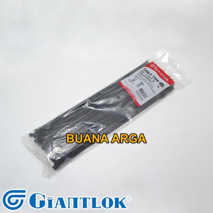 

ORIGINAL GIANTLOK Cable Ties FE 370 ST / HD Kabel Zip Tie 370mm x 4.8mm / 7.6mm READY STOCK