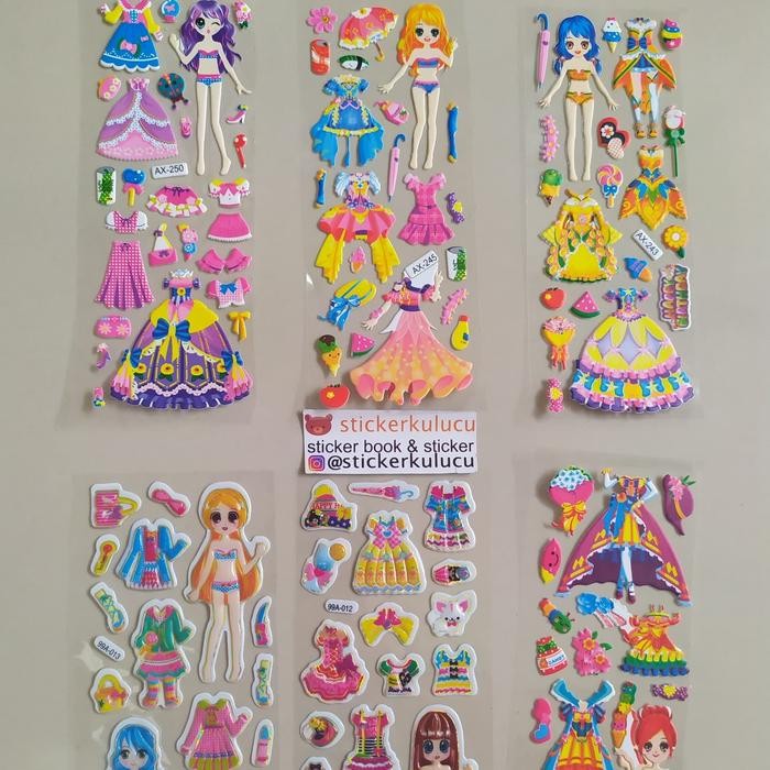 

Stiker anak timbul DRESS UP / BAJU-BAJUAN 7x19cm