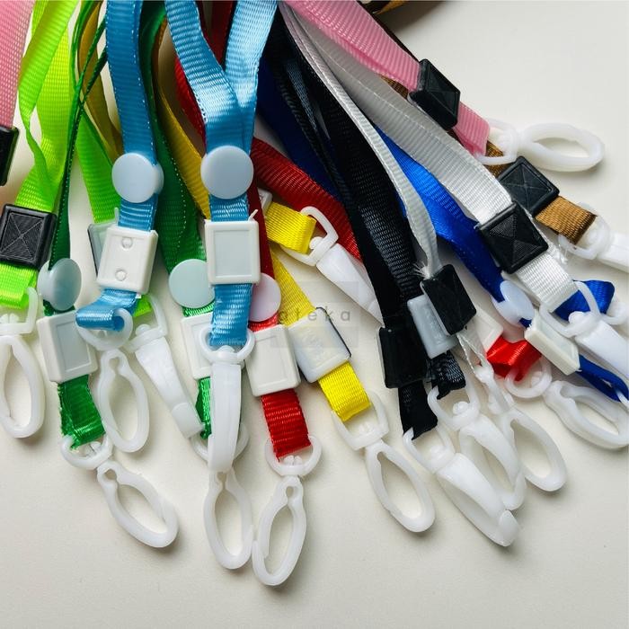 

Tali Id Card / Badge Id Card Lanyard Warna Kait Plastik Ukuran 1cm