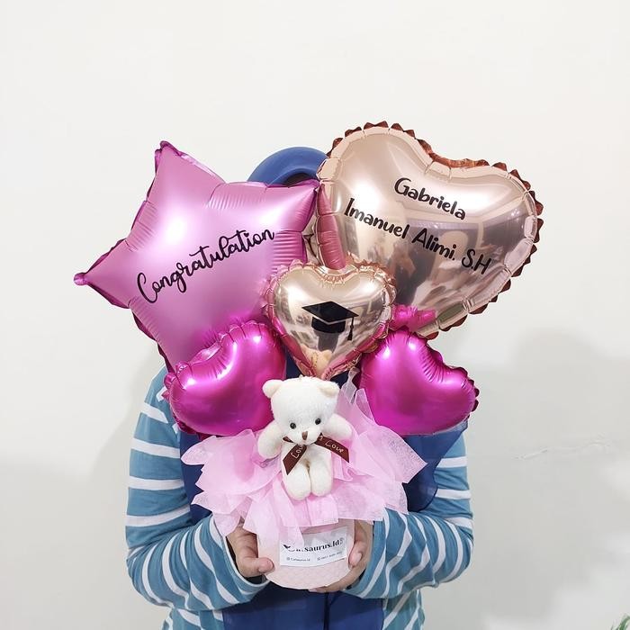 

Terlaris Buket Balon Wisuda Bucket Balon Foil Bucket Ulang Tahun SALE