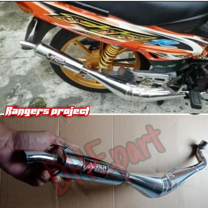 Knalpot Racing F1Zr Standar Udang Crom Suara Ninja -Gratisongkir