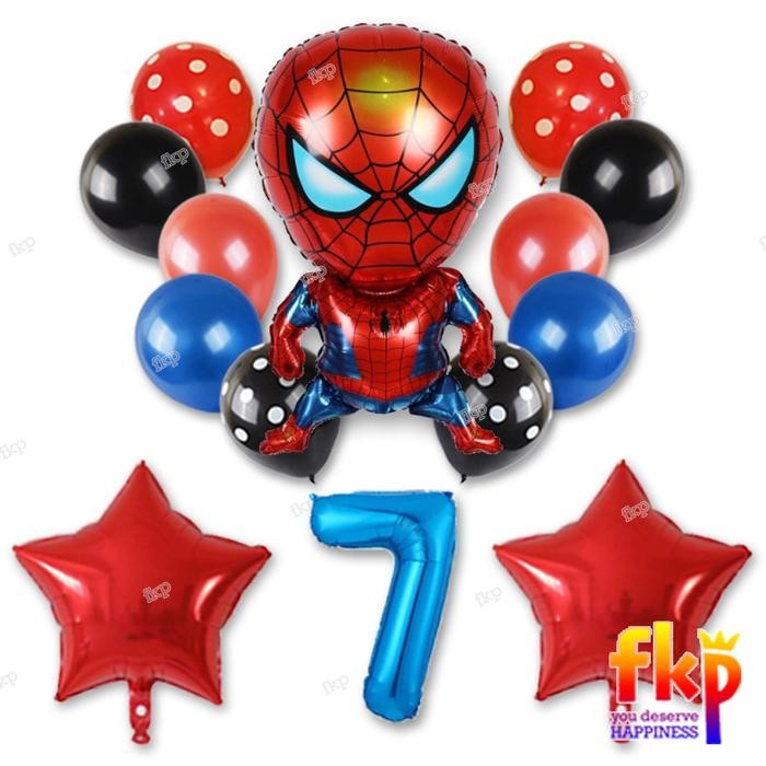 

Terlaris FUN KIDS PARTY - Paket Balon Foil Birthday Spiderman / Balon Ulang Tah SALE