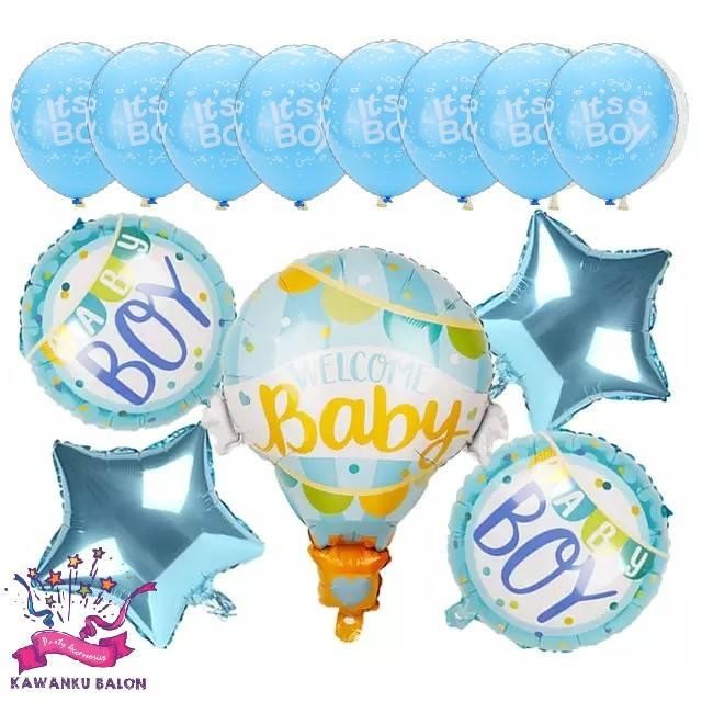 

Terlaris WELCOME BABY BOY/GIRL SET/BALON FOIL BABY/BALON BABY SHOWER SALE