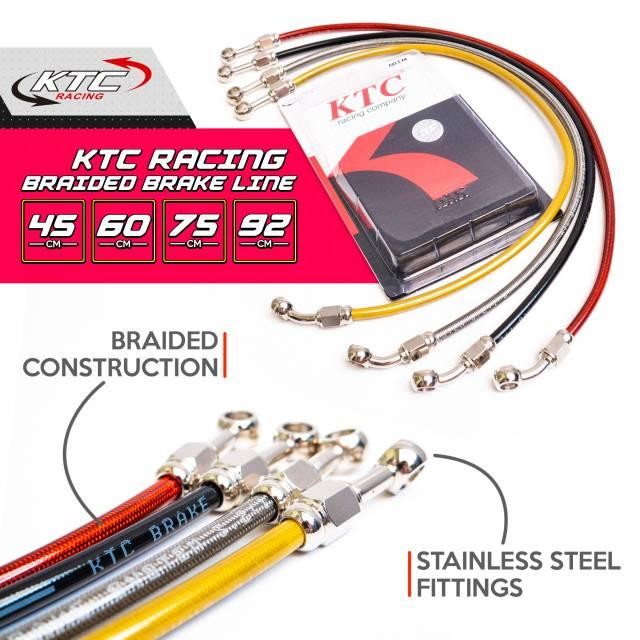 Selang Rem Ktc Original 60Cm 75Cm 90Cm 92Cm 110Cm Depan Belakang Universal Honda Yamaha Beat Mio