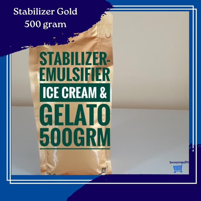 

Lecy.store2 Stabilizer-Emulsifier Es Krim, Ice Cream & Gelato [GOLD] - 500grm
