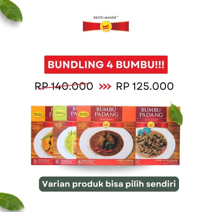 

Restu Mande Bundling 4 Bumbu Padang