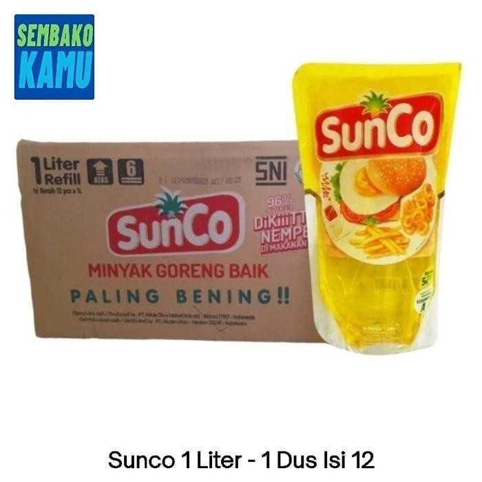 

Minyak Goreng Sunco 1 Liter - 1 Dus isi 12 pcs