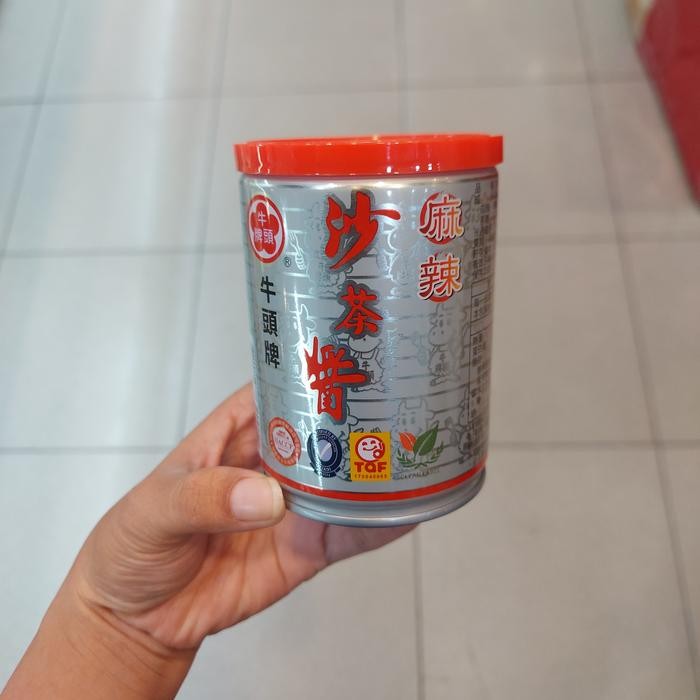 

bull head sha cha barbeque sauce hot & spicy 250g saus barbekue pedas taiwan bullhead bbq sauce