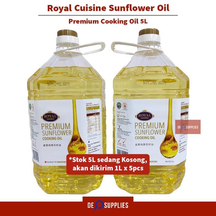

Royal Cuisine Sunflower Oil 5L - Minyak Bunga Matahari Premium Sunora