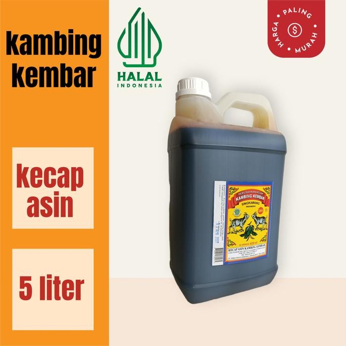 

kecap asin cap kambing kembar 5 liter