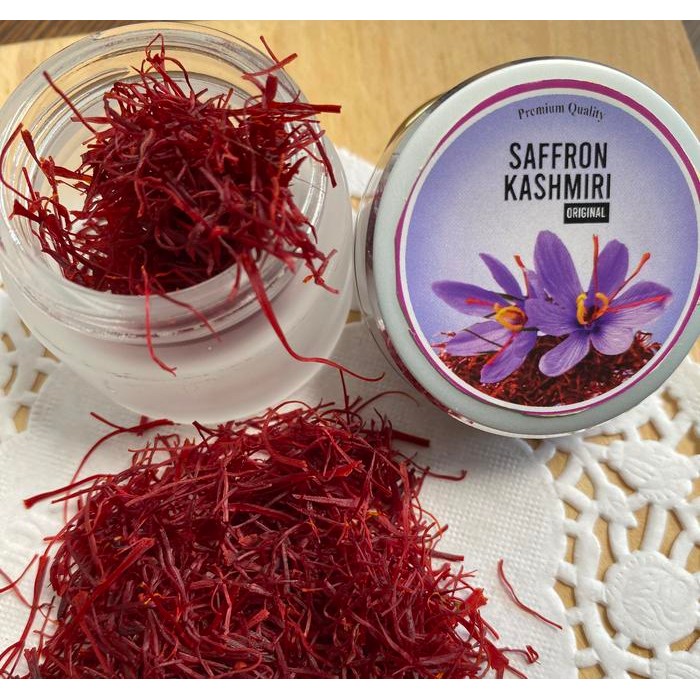 

Saffron Safron Kashmir Kashmiri Original Sapron Asli Premium 1g