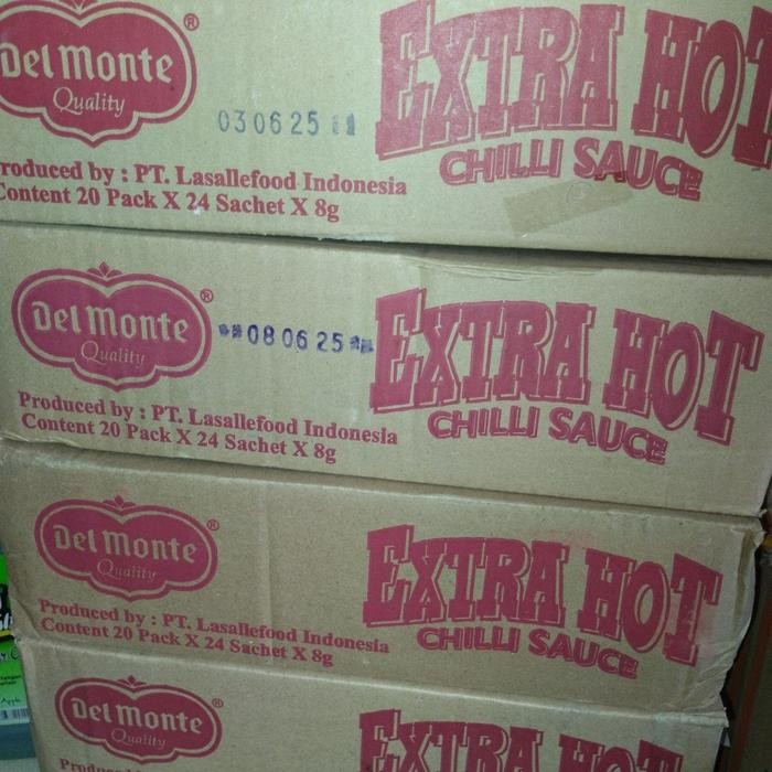

Sambal Delmonte Extra Hot saset - 1 karton (isi 20 pcs)