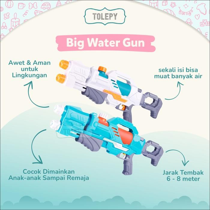 Rrady  Mainan Pistol Air Semi Otomatis / Pistol Air Jumbo Kapasitas Besar