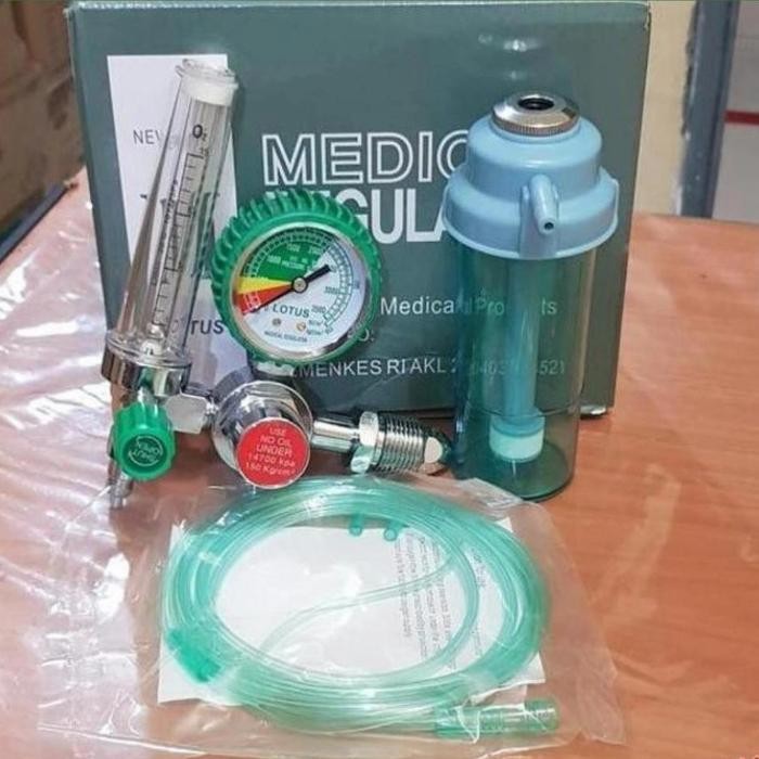 ready Regulator Oksigen Medis Set / Medical Oxygen Regulator Lotus