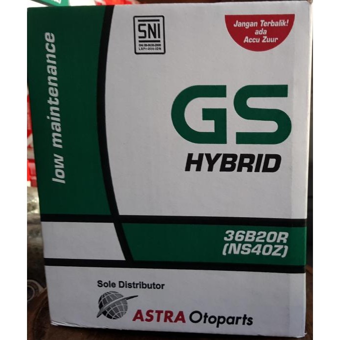 Accu Gs Hybrid Ns40Z Aki Basah