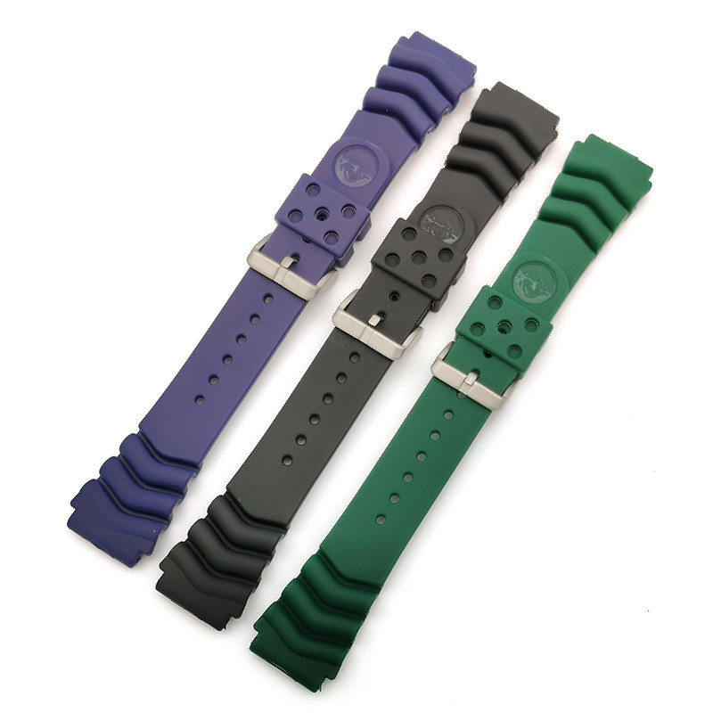 IMPORT SILICONE WATCH STRAP FOR SEIKO PROSPEX BLACK MONSTER WATERPROOF RUBBER SPORT WATCH BRACELET