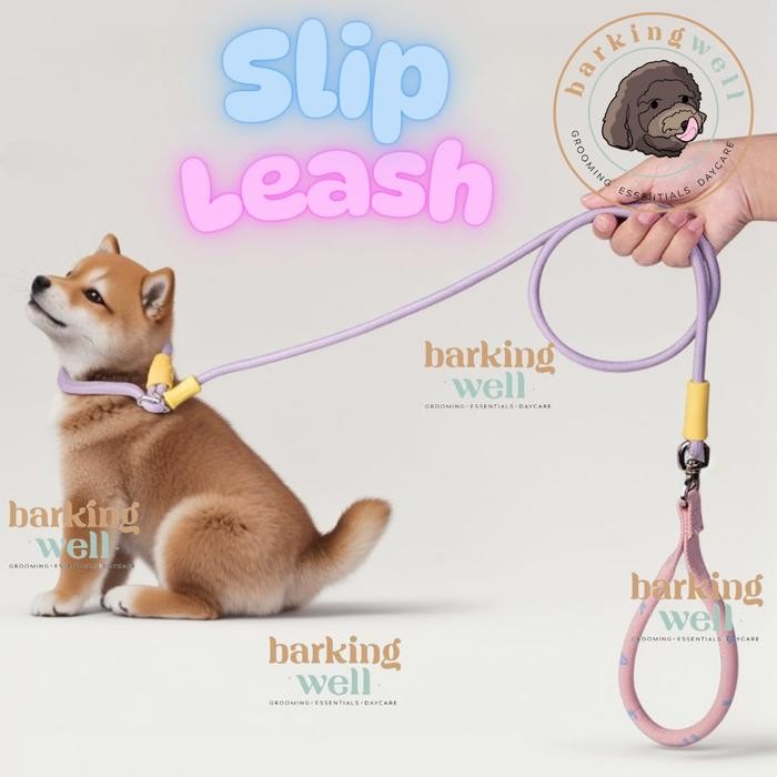 TALI TUNTUN ANJING - PASTEL SLIP DOG LEAD LEASH CESAR MILAN TRAINING