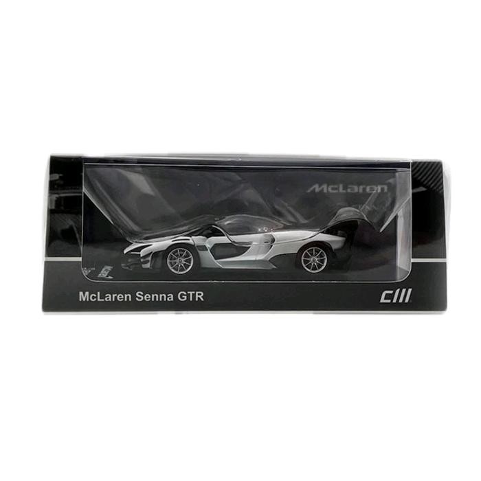 McLaren Senna GTR WHITE Metallic 1:64 Scale Diecast Model Car by CM Model