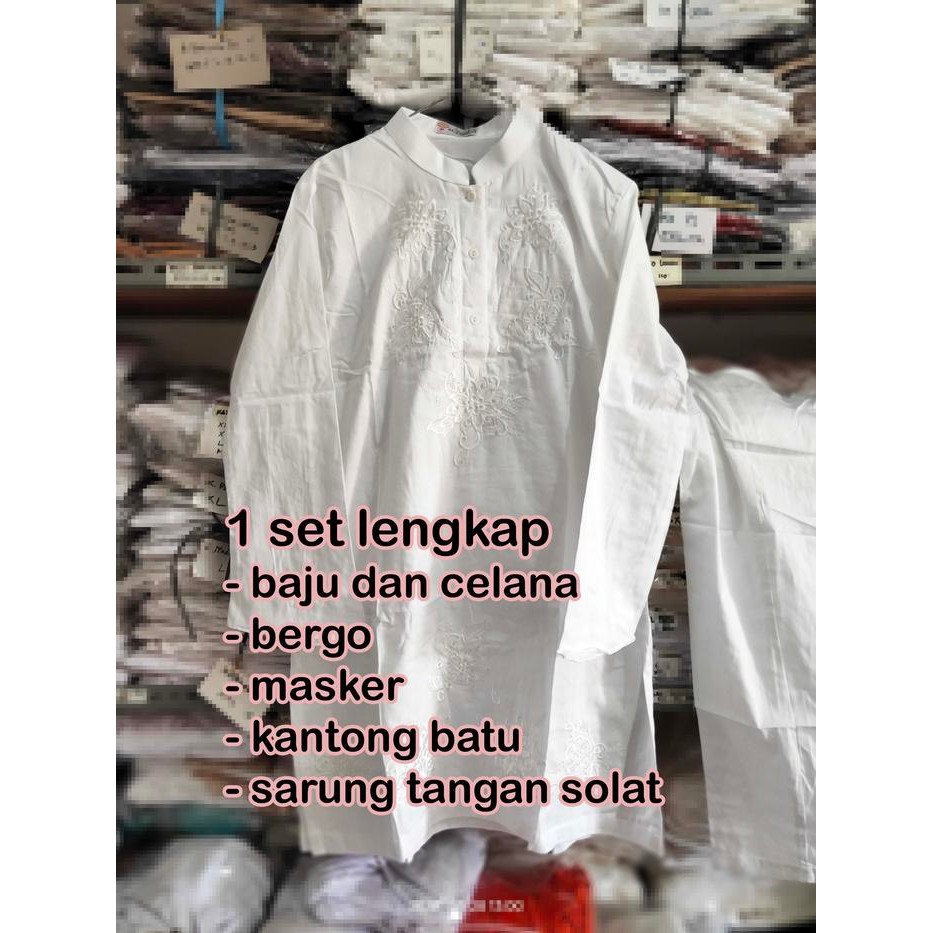 ASLI Baju Muslim Wanita setelan / Baju Ihram wanita Al Tasmal READY STOCK