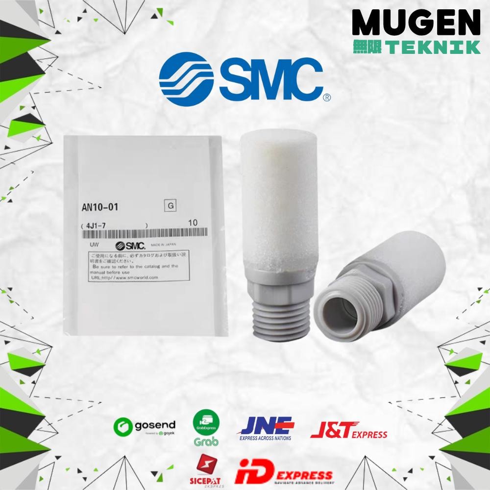 AN 20-02 Fitting Silencer Angin Drat 1/4 Inch SMC 