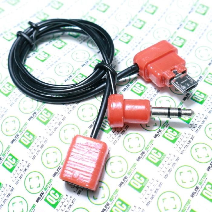 Kabel Intercom Ejeas Q7 Motovlog Action Camera Mic Adapter Gopro