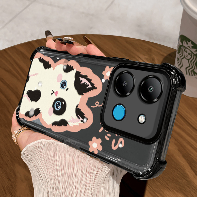 Casing Hp untuk Infinix Smart 7 Smart 7 HD Case Casing ponsel anak kucing Cesing pelindung Silikon K