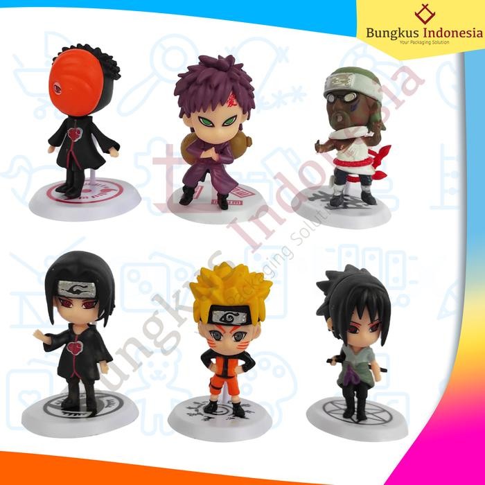 Mainan Action Figure Anime Naruto Set Isi 12 / Figur Naruto