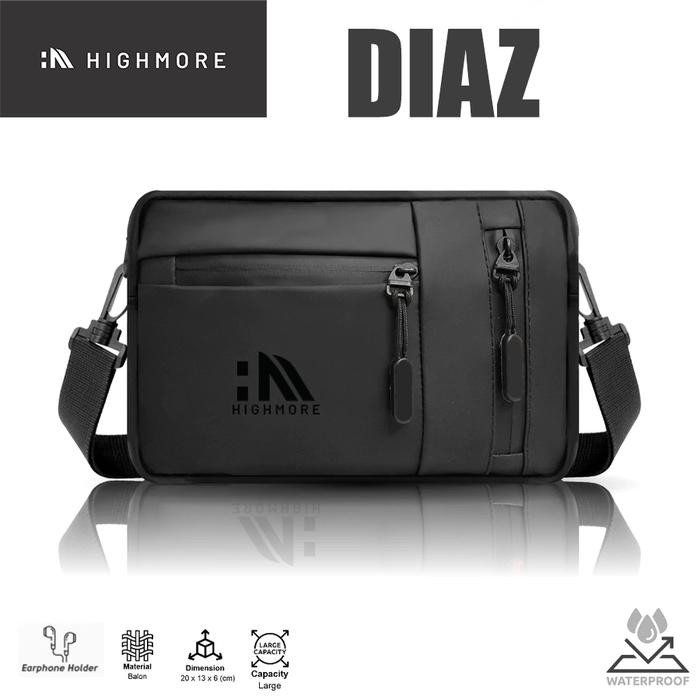 

HX456 HIGHMORE DIAZ - Tas Selempang Pria Premium Waterproof [ HARGA ] Slingbag PROMO SPECIAL