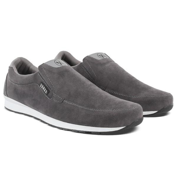 Sepatu Slip On Pria V 6131 Brand Varka Warna Abu