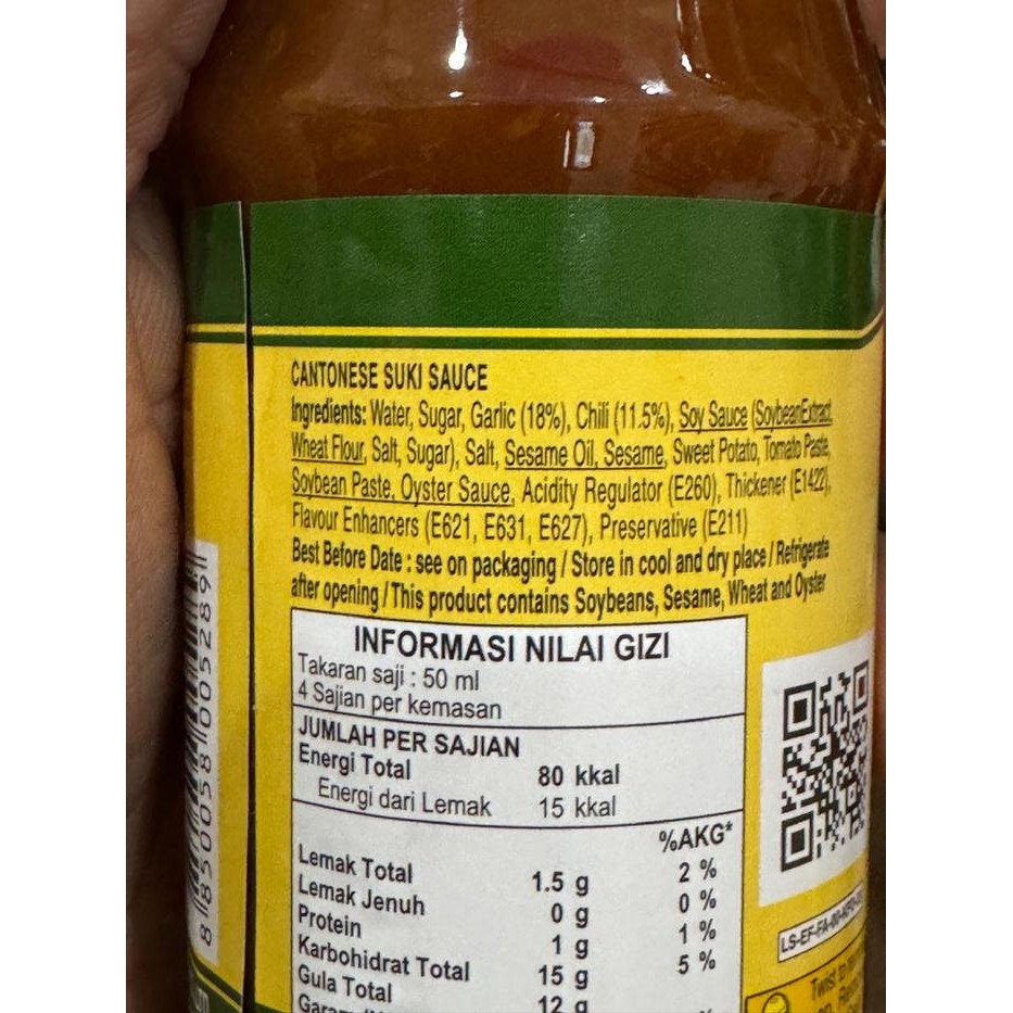 

[Kecil] Pantai Norasingh Cantonese Suki Sauce Pet 200 Ml