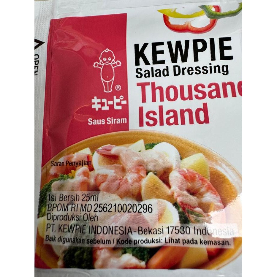 

[Sachet] Kewpie Salad Dressing Wijen Sangrai / Thousand Island / Caesar 25 Ml