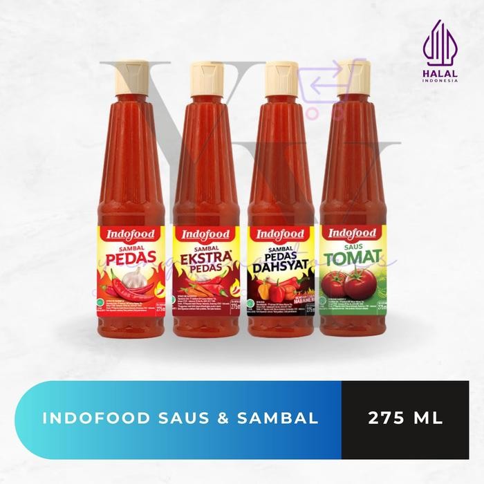 

Indofood Saus Tomat / Sambal Pedas / Ekstra Pedas Dahsyat 275 Ml