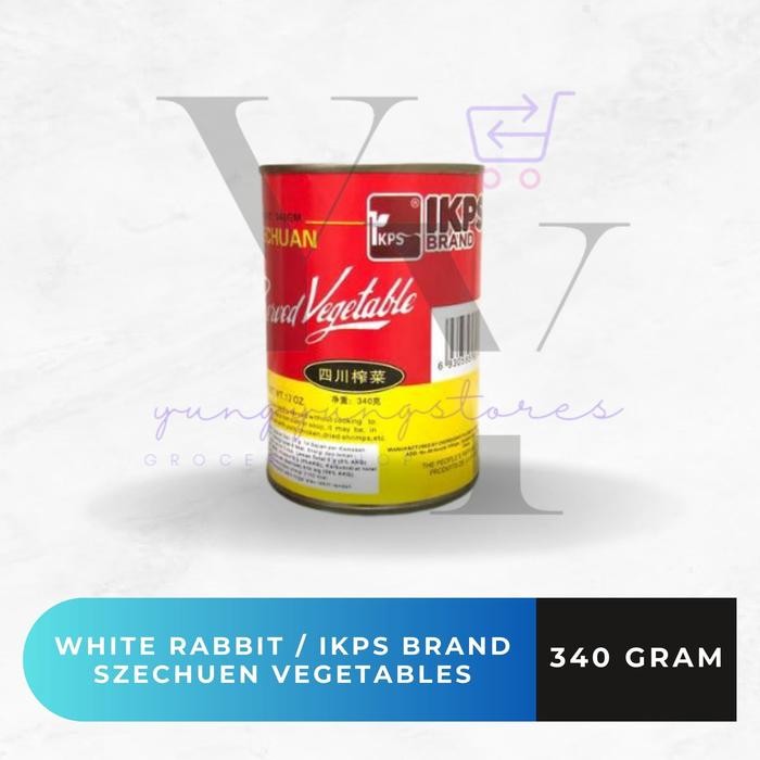 

White Rabbit Ikps Brand Szechuen Radis Chinois / Preserved Vegetable / Sayur Lobak 340 Gram