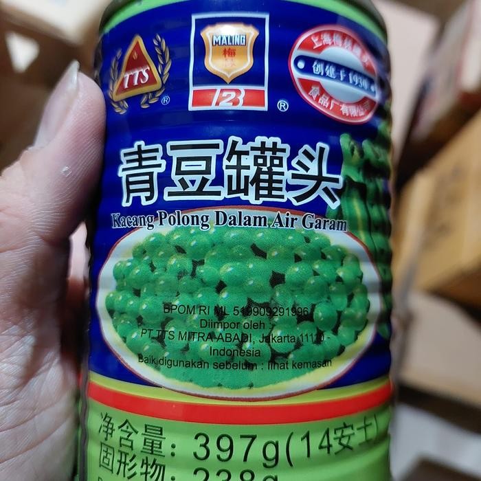

Tts Canned Green Peas / Kacang Polong Kaleng 397 Gram