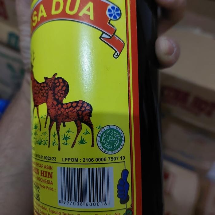 

1 Dus Isi 12 Botol Kecap Asin Cap Rusa Dua Rusa Singkawang 620 Ml