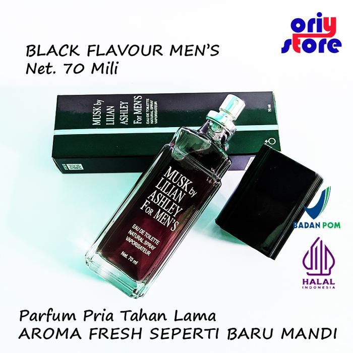 Glamara.store Parfum Badan Pria Tahan Lama, parfum cowok tahan lama, Black 70 ml Parfum original