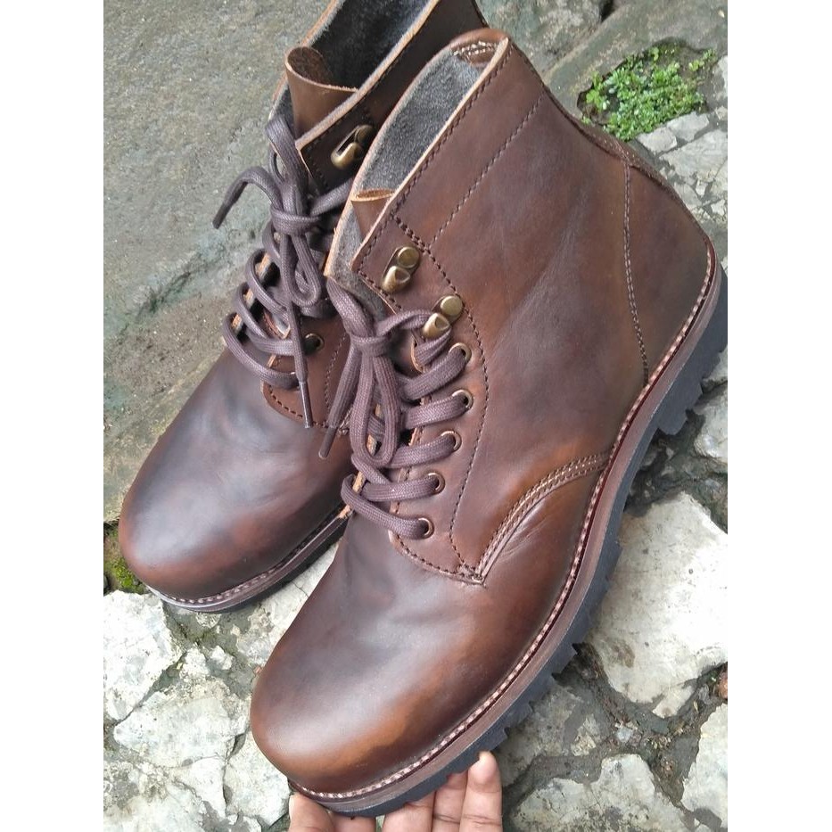 Sepatu Boots safety kulit- Sepatu red wing beckman Safety boots xrider