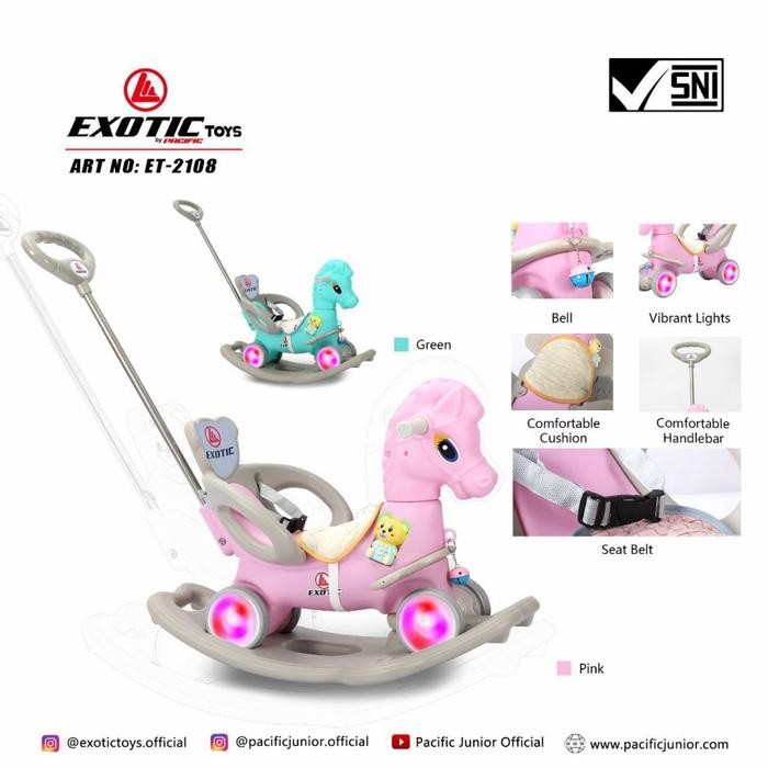 Mainan Anak Kuda Kudaan Exotic Et 2108 3 In 1 Kuda Multi Functional