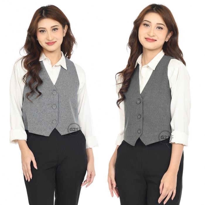 Rompi Vest Formal Wanita Kerja Kantor Dan Kasual Bahan Import Premium Hight Quality02