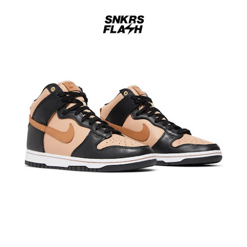 NIKE DUNK HIGH LXX BLACK FLAX Sepatu Sneakers Wanita - DX0346001 - Size 38