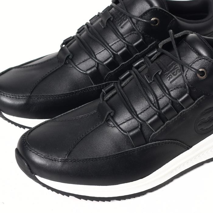 Bradleys Theo Black Series - Sneakers Casual Kulit - Tali Lilin