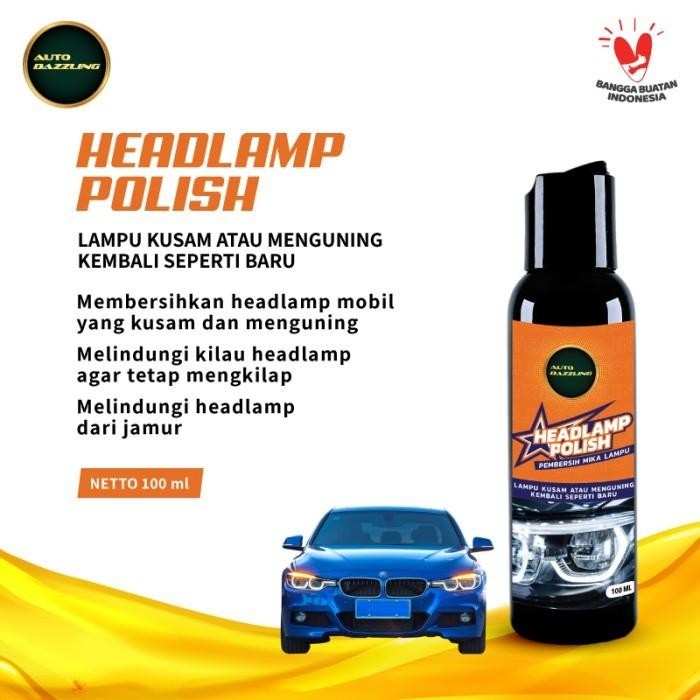 AUTO DAZZLING HEADLAMP CLEANER PEMBERSIH KACA LAMPU DEPAN MOBIL KUNING